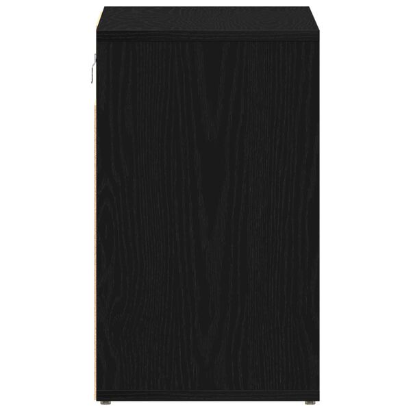 vidaXL Μαύρο Ντουλάπι Παπουτσιών - 52.5 x 30 x 50 εκ.