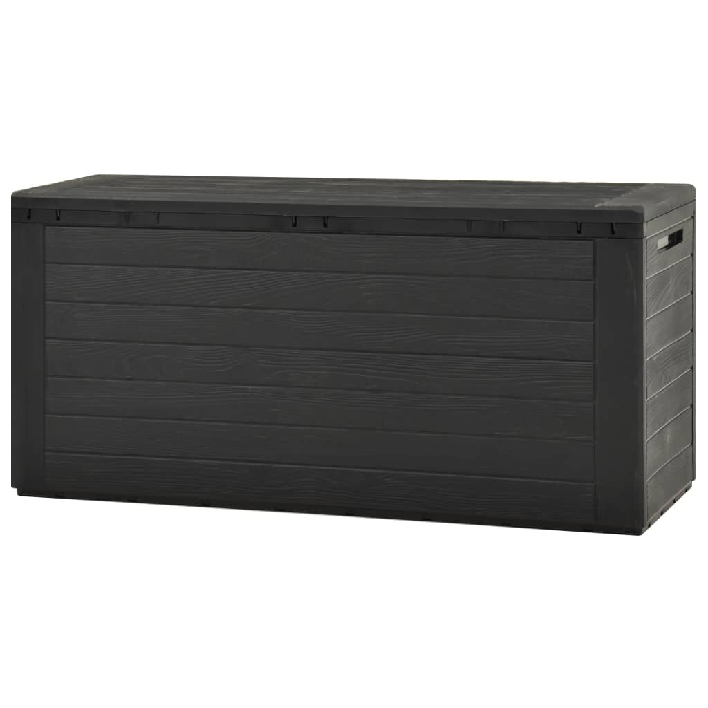 vidaXL Μπαούλο Αποθήκευσης Κήπου Ανθρακί 116 x 44 x 55 εκ.