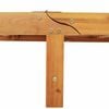 vidaXL Ξαπλώστρα 2 pcs Καφέ 63 x 199 x 85 εκ. Μασίφ ξύλο ακακίας