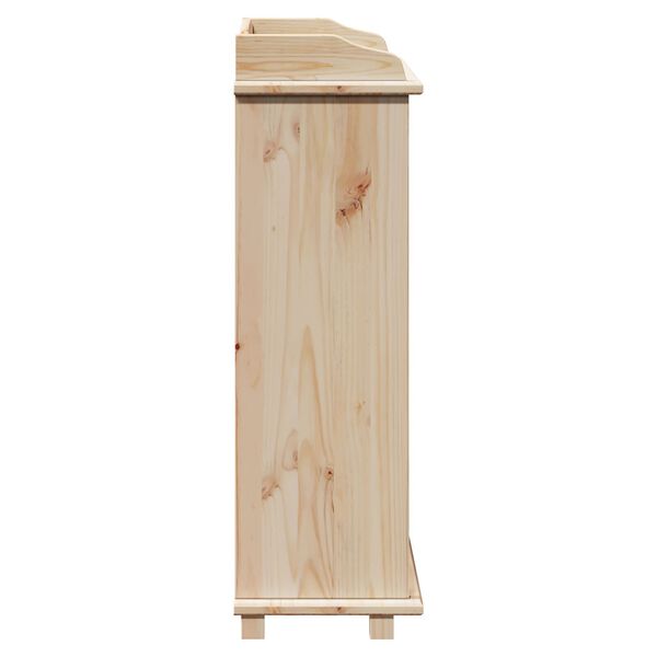 vidaXL Ράφι Κρασιού 90x60x30 εκ. Από Στερεό Ξύλο Πεύκου