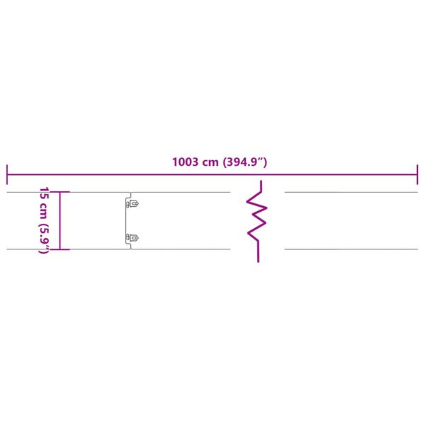 vidaXL Μπορντούρες Γκαζόν 10τεμ Ανθρακί 15x103εκ Ατσάλι Σκληρυθέν Αέρα