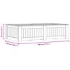 vidaXL Υπερυψωμένη Γλάστρα 196 x 100 x 50 εκ. Εμποτισμένο Ξύλο Πεύκου