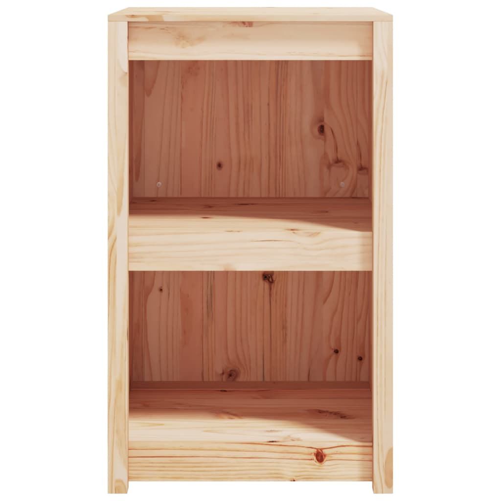 vidaXL Ντουλάπι Κουζίνας Εξ. Χώρου Μαύρο 55x55x92 εκ Μασίφ Ξύλο Πεύκου