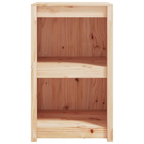 vidaXL Ντουλάπι Κουζίνας Εξ. Χώρου Μαύρο 55x55x92 εκ Μασίφ Ξύλο Πεύκου