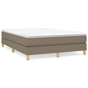 vidaXL &Sigma;&kappa;&epsilon;&lambda;&epsilon;&tau;ό&sigmaf; &Kappa;&rho;&epsilon;&beta;&alpha;&tau;&iota;&omicron;ύ &mu;&epsilon; &Epsilon;&lambda;&alpha;&tau;ή&rho;&iota;&alpha; Taupe 140x200 &epsilon;&kappa;. &Upsilon;&phi;&alpha;&sigma;&mu;ά&tau;&iota;&nu;&omicron;