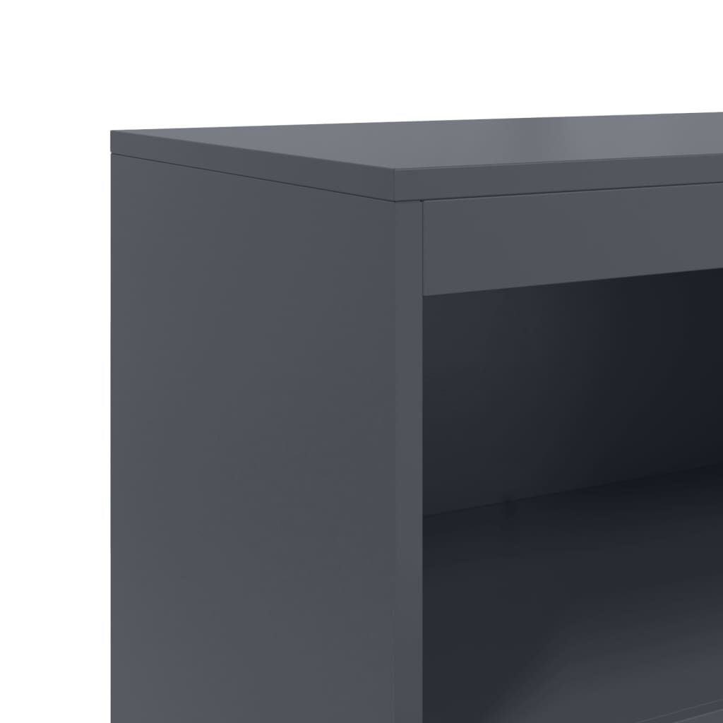 vidaXL Ντουλάπι Ανθρακί 68,5x38,5x123,5 εκ. από Ατσάλι