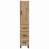 vidaXL Highboard Artisan Oak 34,5 x 34 x 180 &epsilon;&kappa;. &Epsilon;&pi;&epsilon;&xi;&epsilon;&rho;&gamma;&alpha;&sigma;&mu;έ&nu;&omicron; &xi;ύ&lambda;&omicron;