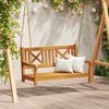 vidaXL Κούνια Κήπου Καφέ 119 x 35 x 47 εκ. Μασίφ ξύλο ακακίας