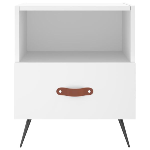 vidaXL Κομοδίνο Λευκό 40 x 35 x 47,5 εκ. από Επεξεργασμένο Ξύλο