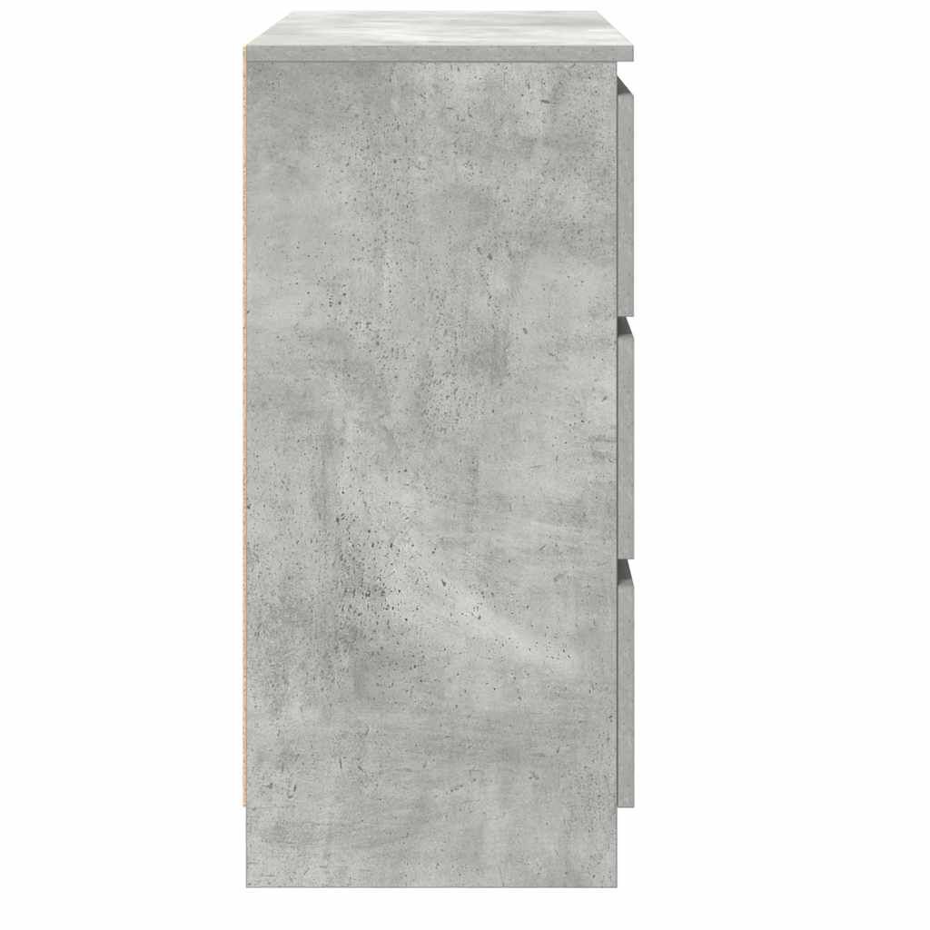 vidaXL Ντουλάπι Γκρι Σκυροδέματος 80x35x76 εκ. Επεξεργασμένο Ξύλο