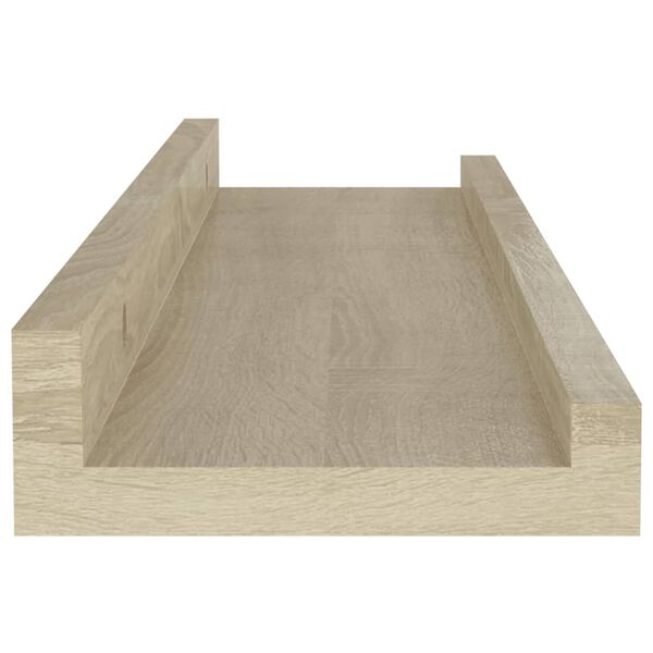 vidaXL Ράφια Τοίχου 4 τεμ. Sonoma Δρυς 40 x 9 x 3 εκ.