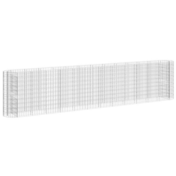 vidaXL Συρματοκιβώτιο-Γλάστρα Υπερυψωμένη 470x50x100 εκ Γαλβαν. Ατσάλι