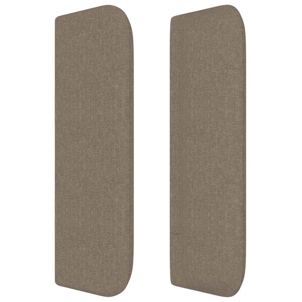 vidaXL Κεφαλάρι με Πτερύγια Taupe 147x16x78/88 εκ. Υφασμάτινο