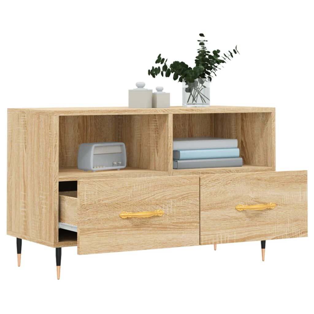 vidaXL Έπιπλο Τηλεόρασης Sonoma Δρυς 80x36x50 εκ. Επεξεργασμένο Ξύλο