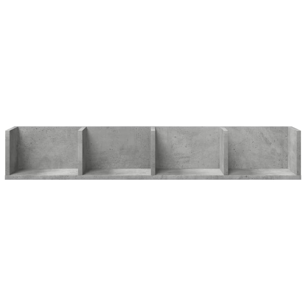 vidaXL Ντουλάπι Τοίχου Γκρι Σκυρ. 99x18x16,5 εκ. Επεξεργασμένο Ξύλο