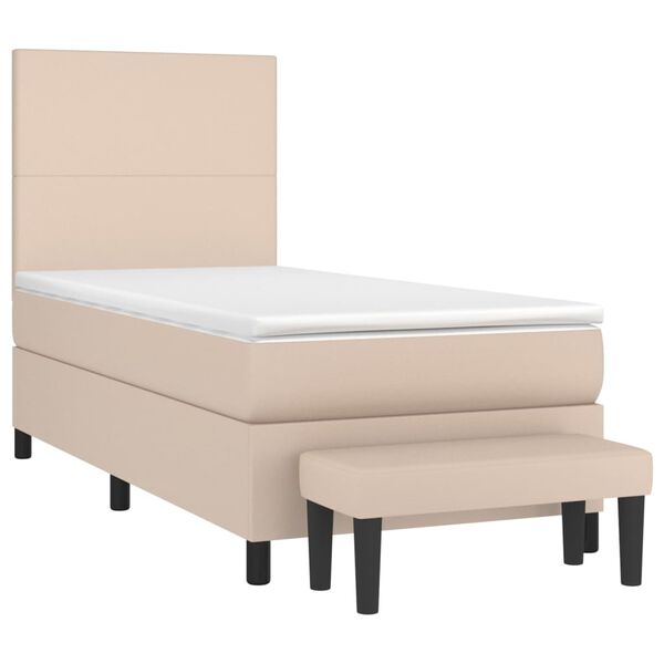 vidaXL &Kappa;&rho;&epsilon;&beta;ά&tau;&iota; Boxspring &mu;&epsilon; &Sigma;&tau;&rho;ώ&mu;&alpha; &Kappa;&alpha;&pi;&omicron;&upsilon;&tau;&sigma;ί&nu;&omicron; 100x200&epsilon;&kappa;.&alpha;&pi;ό &Sigma;&upsilon;&nu;&theta;.&Delta;έ&rho;&mu;&alpha;