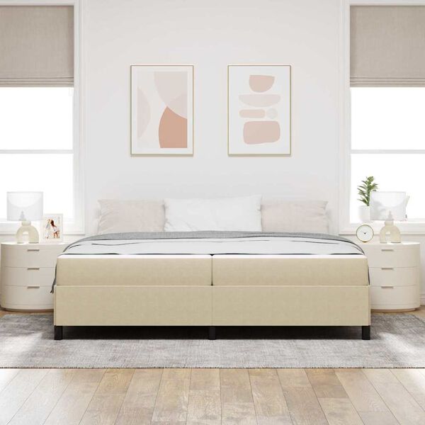 vidaXL Σκελετός Κρεβατιού Ανοιχτό γκρι 200 x 200 cm Βελούδο