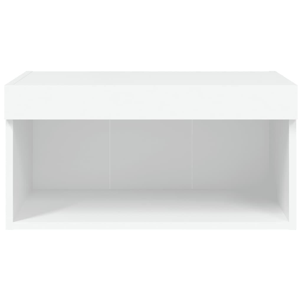 vidaXL Έπιπλο Τηλεόρασης με LED Λευκό 60 x 30 x 30 εκ.