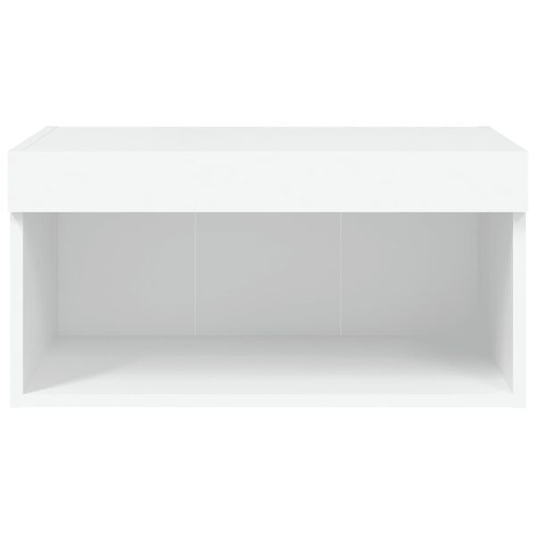 vidaXL Έπιπλο Τηλεόρασης με LED Λευκό 60 x 30 x 30 εκ.