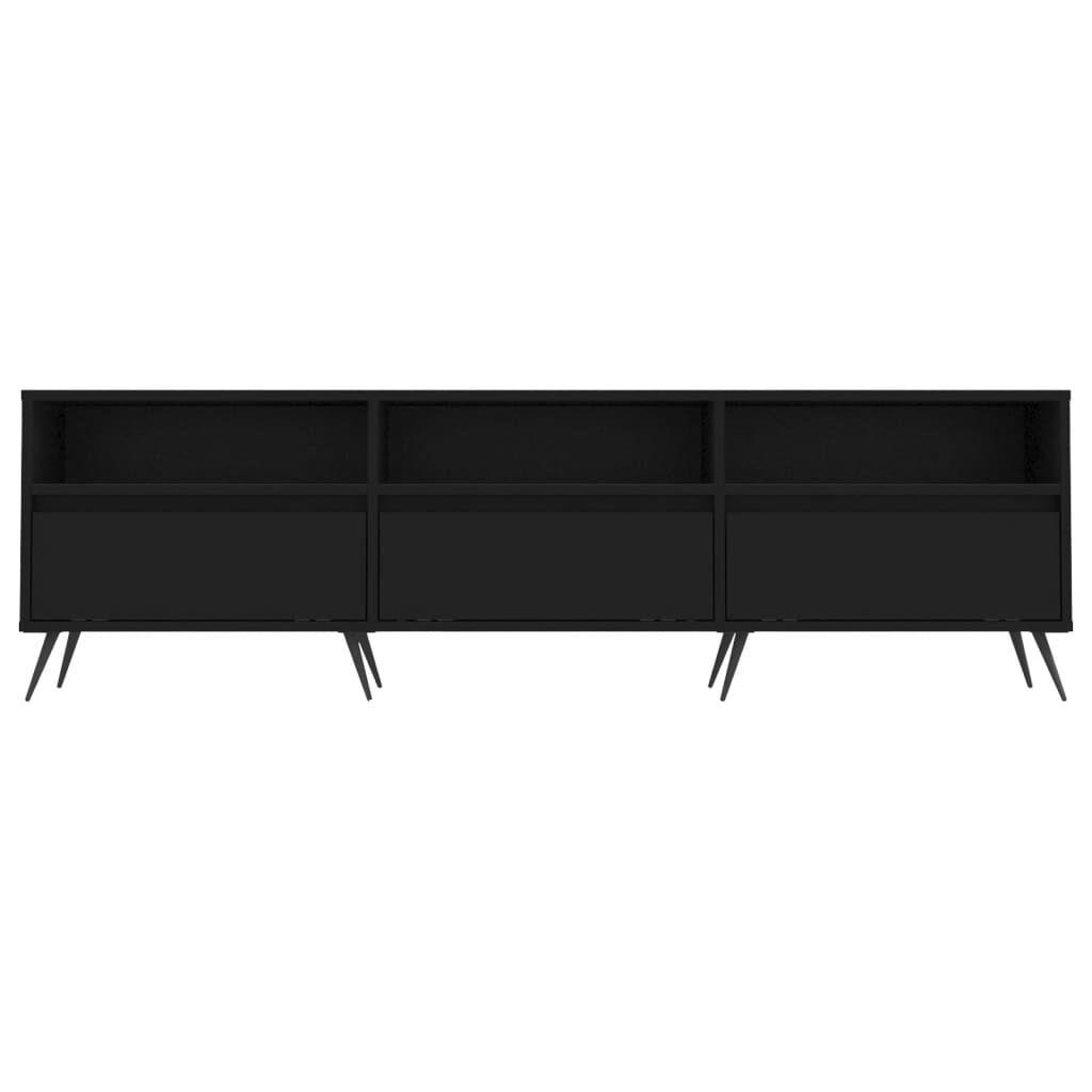 vidaXL Έπιπλο Τηλεόρασης Μαύρο 150x30x44,5 εκ. Επεξεργασμένο Ξύλο