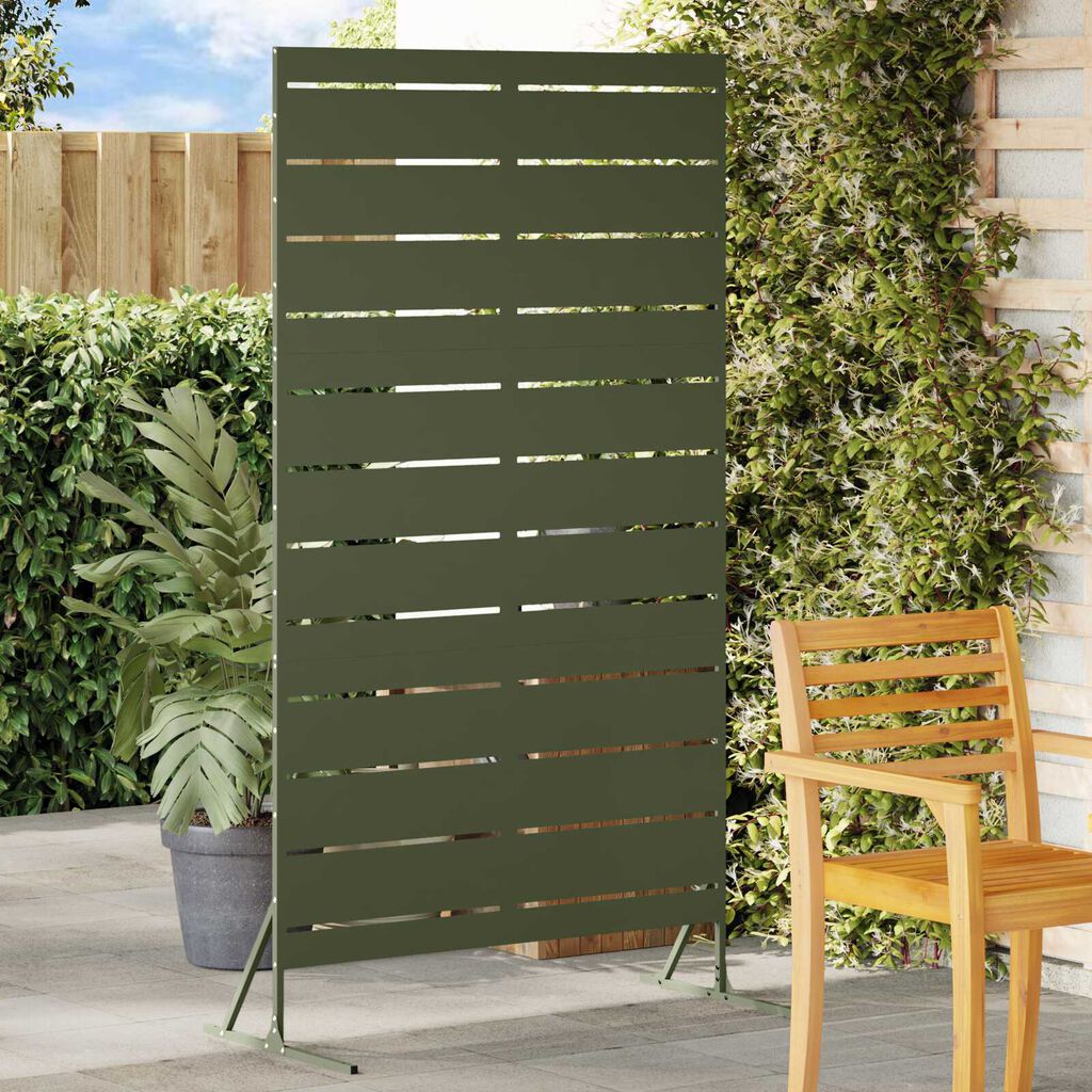 vidaXL Ιδιωτική Οθόνη Ελιά 100x50x180 εκ. Ατσάλι