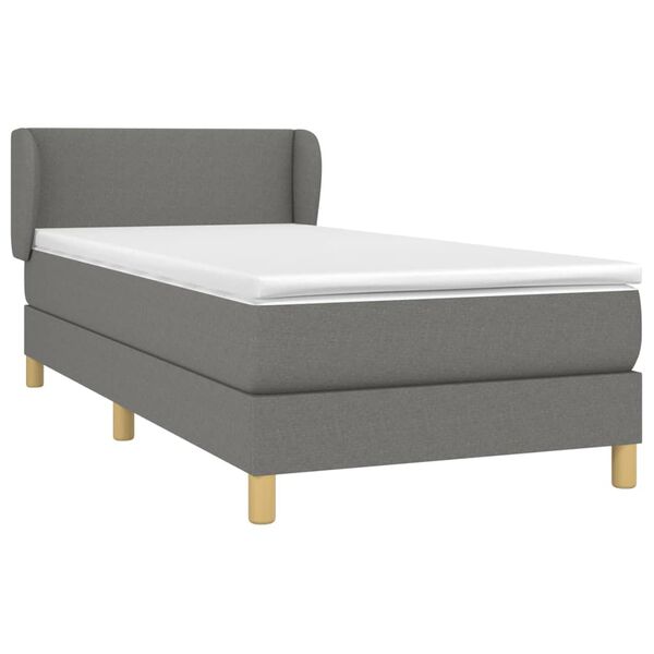 vidaXL &Kappa;&rho;&epsilon;&beta;ά&tau;&iota; Boxspring &mu;&epsilon; &Sigma;&tau;&rho;ώ&mu;&alpha; &Sigma;&kappa;&omicron;ύ&rho;&omicron; &Gamma;&kappa;&rho;&iota; 90x200 &epsilon;&kappa;. &Upsilon;&phi;&alpha;&sigma;&mu;ά&tau;&iota;&nu;&omicron;