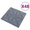 vidaXL &Pi;ά&nu;&epsilon;&lambda; &tau;&omicron;ί&chi;&omicron;&upsilon; 48 pcs &Omicron;&rho;&iota;&gamma;&kappa;ά&mu;&iota; &Gamma;&kappa;&rho;&iota; 50 x 50 cm &Phi;&epsilon;&lambda;&iota;&zeta;ό&lambda; XPS