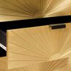 vidaXL Κομοδίνο με συρτάρι Μαύρο και Χρυσό 50 x 33 x 60 εκ