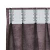 vidaXL Κουρτίνα με κουρτίνες 2 pcs Καφέ 140 x 140 cm Βελούδο