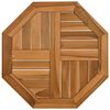 vidaXL &Epsilon;&pi;&iota;&phi;ά&nu;&epsilon;&iota;&alpha; &Tau;&rho;&alpha;&pi;&epsilon;&zeta;&iota;&omicron;ύ &Omicron;&kappa;&tau;ά&gamma;&omega;&nu;&eta; 50x50x2,5 &epsilon;&kappa;. &Mu;&alpha;&sigma;ί&phi; &Xi;ύ&lambda;&omicron; Teak