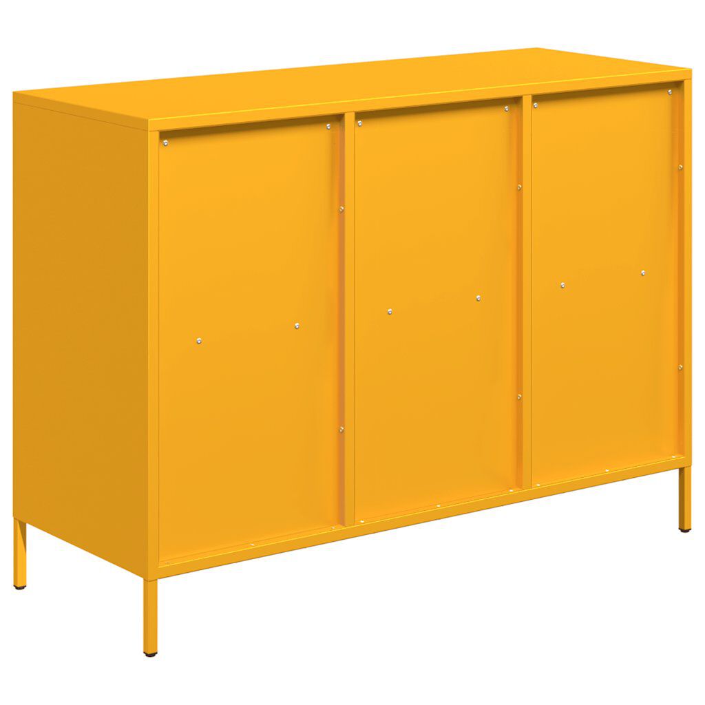 vidaXL Ντουλάπι Μουσταρδί 101,5x39x73,5 εκ. από Χάλυβα Ψυχρής Έλασης
