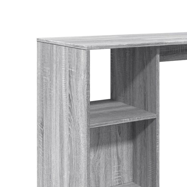 vidaXL Τραπέζι Κονσόλα Γκρι Sonoma 124x46x103,5 εκ. από Επεξεργ. Ξύλο