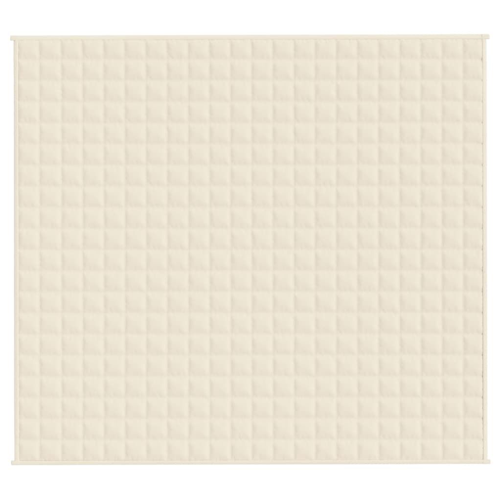 vidaXL Κουβέρτα Βαρύτητας Ανοιχτό Κρεμ 200 x 220 εκ. 13 κ. Υφασμάτινη