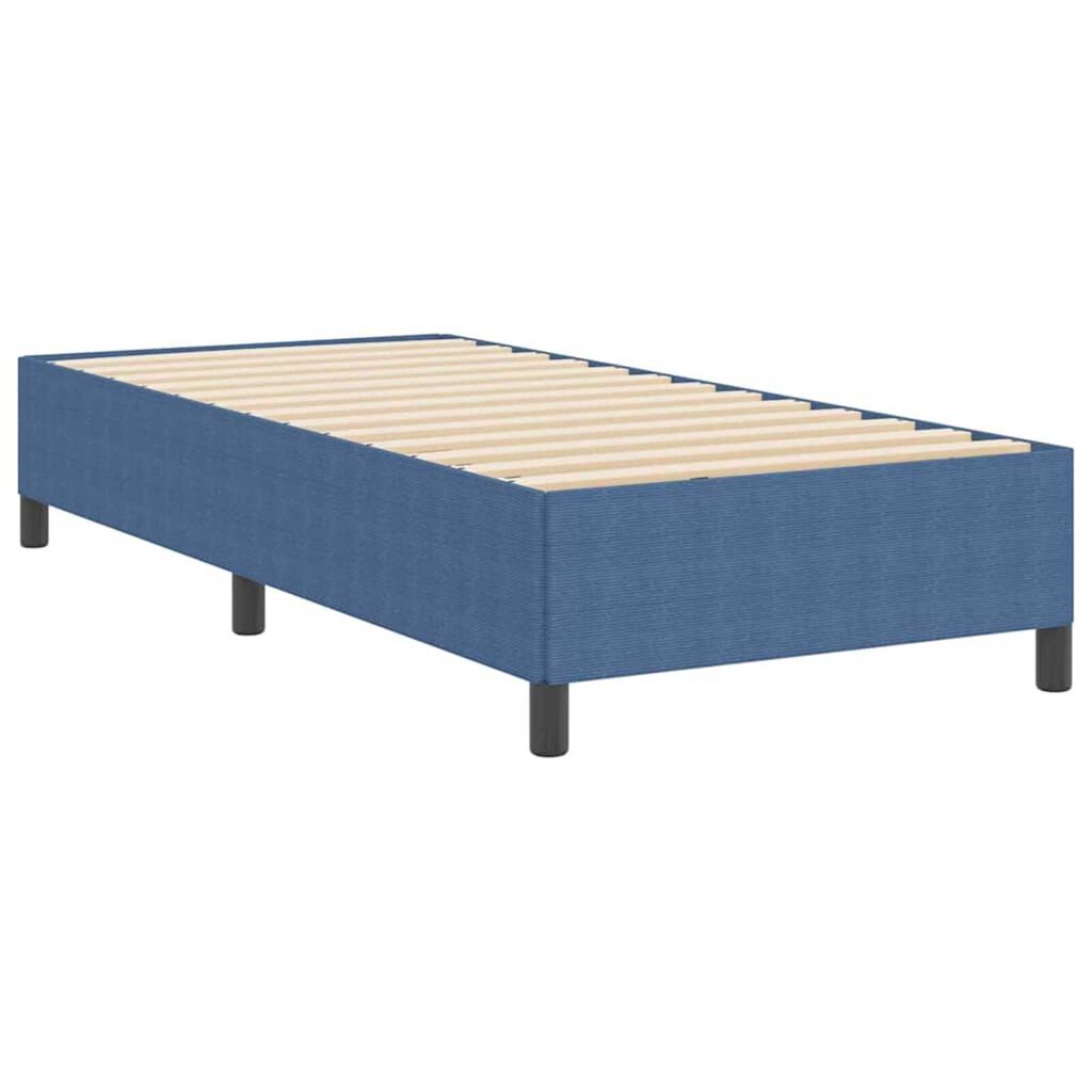 vidaXL Σκελετός Κρεβατιού Μπλε 100 x 200 cm Βελούδο