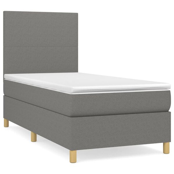 vidaXL &Kappa;&rho;&epsilon;&beta;ά&tau;&iota; Boxspring &mu;&epsilon; &Sigma;&tau;&rho;ώ&mu;&alpha; &Sigma;&kappa;&omicron;ύ&rho;&omicron; &Gamma;&kappa;&rho;&iota; 90x200 &epsilon;&kappa;. &Upsilon;&phi;&alpha;&sigma;&mu;ά&tau;&iota;&nu;&omicron;