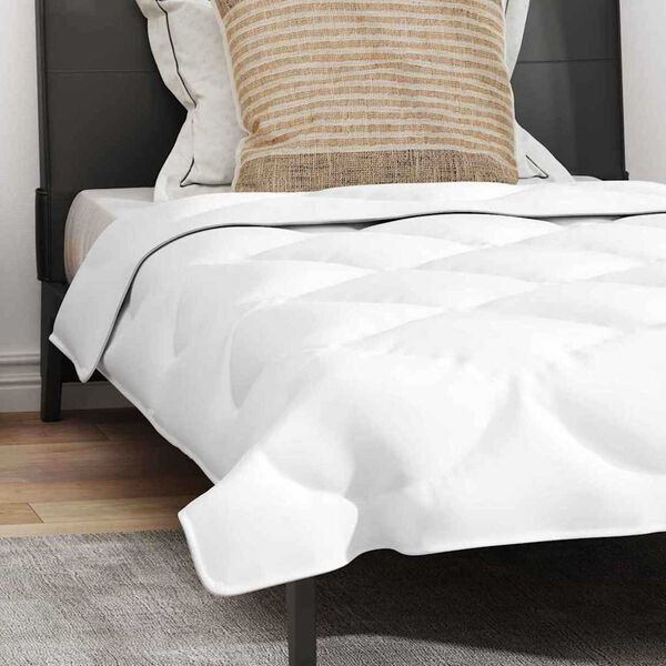 vidaXL Διπλό με Μαξιλάρι 2 pcs Λευκό 135 x 200 cm Μικροΐνες