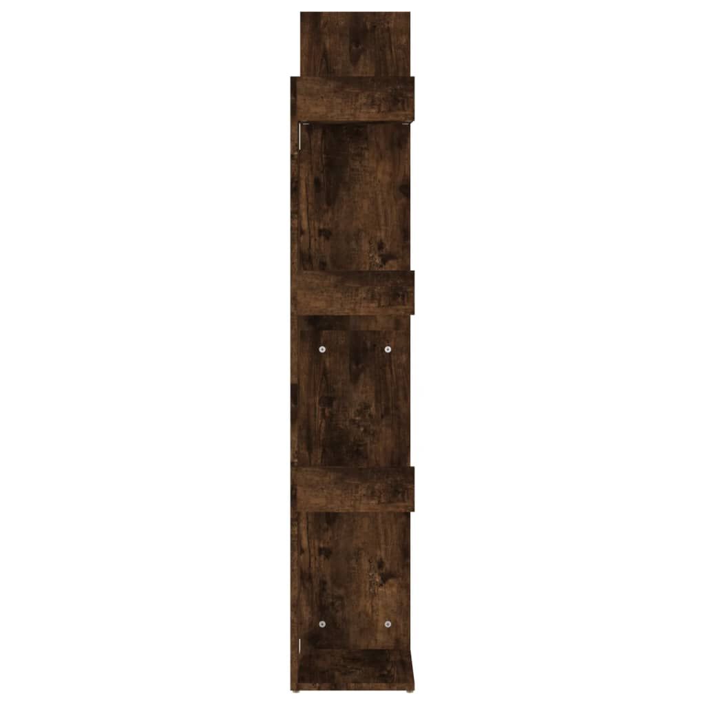 vidaXL Βιβλιοθήκη Καπνιστή Δρυς 48x25,5x140 εκ. από Επεξεργασμένο Ξύλο