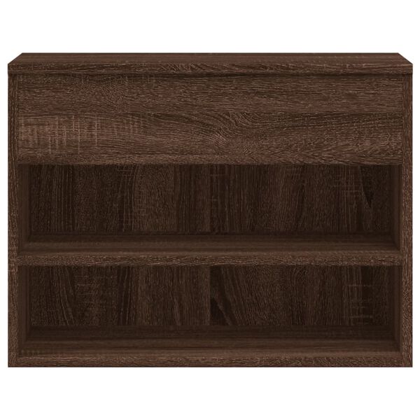 vidaXL Παπουτσοθήκη Καφέ Δρυς 60x30x45 εκ. από Επεξεργασμένο Ξύλο
