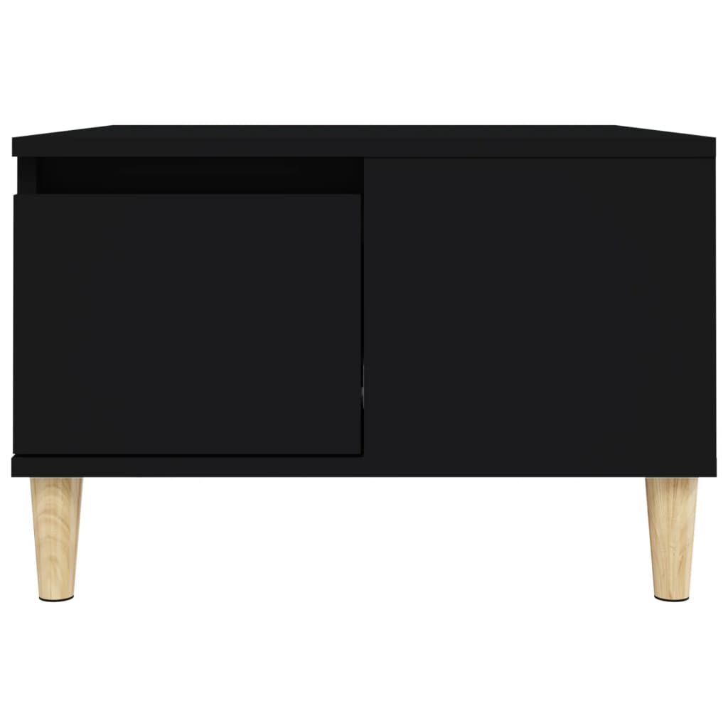 vidaXL Τραπεζάκι Σαλονιού Μαύρο 55x55x36,5 εκ. από Επεξεργασμένο Ξύλο