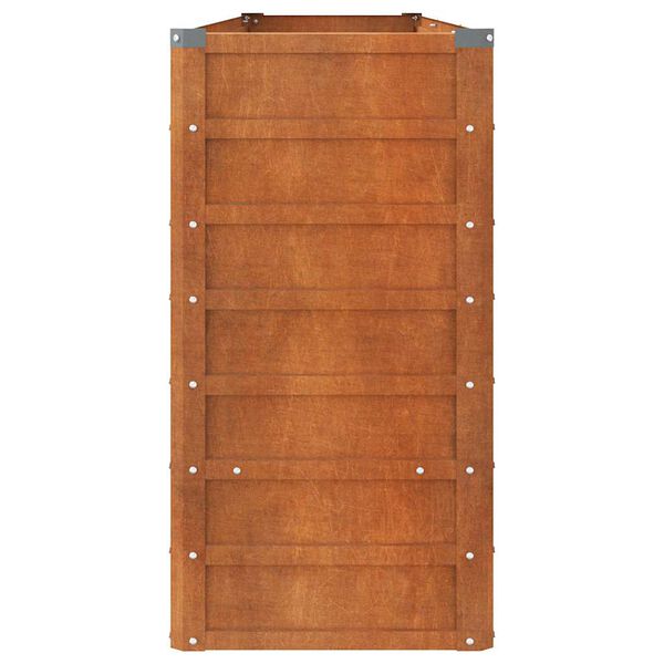 vidaXL Ζαρντινιέρα Σκουριασμένο 240x40x77 εκ. Ατσάλι Σκληρυθέν Αέρα
