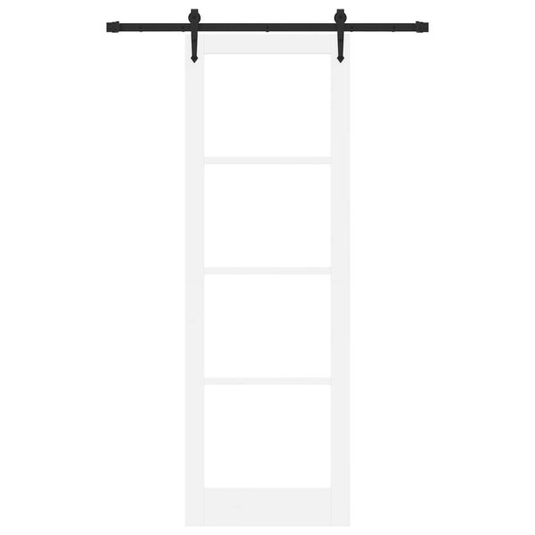 vidaXL Συρόμενη Πόρτα ORKDAL Λευκό 78 x 232 cm Ξύλο και μέταλλο