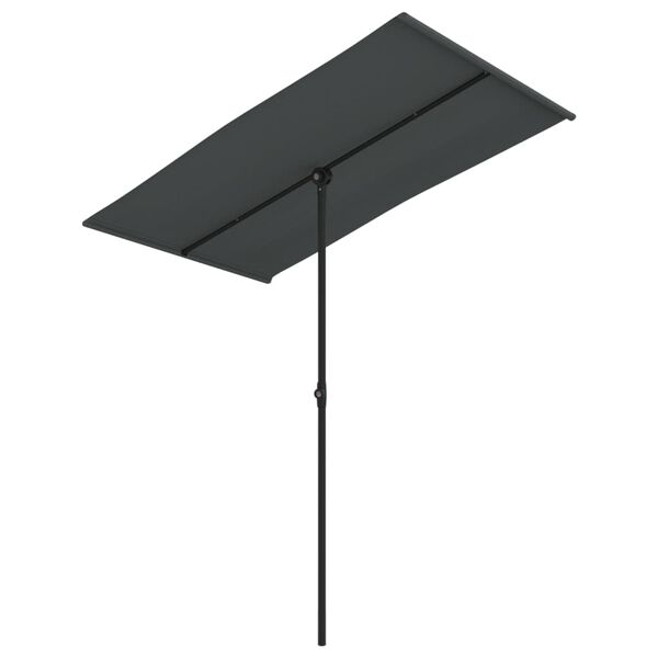 vidaXL Ομπρέλα Κήπου Ανθρακί 180 x 110 εκ. με Ιστό Αλουμινίου