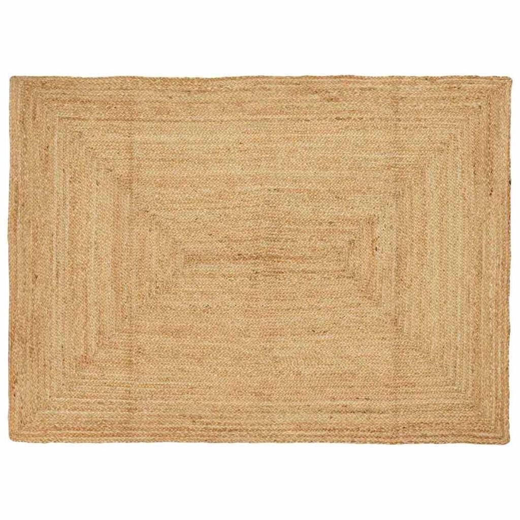 vidaXL Χαλί Μπεζ 140 x 200 cm Γιούτα