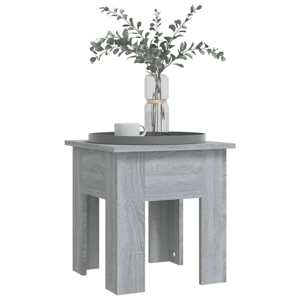 vidaXL Τραπεζάκι Σαλονιού Γκρι Sonoma 40 x 40 x 42 εκ. Μοριοσανίδα