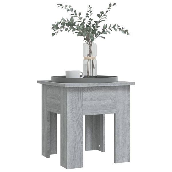vidaXL Τραπεζάκι Σαλονιού Γκρι Sonoma 40 x 40 x 42 εκ. Μοριοσανίδα