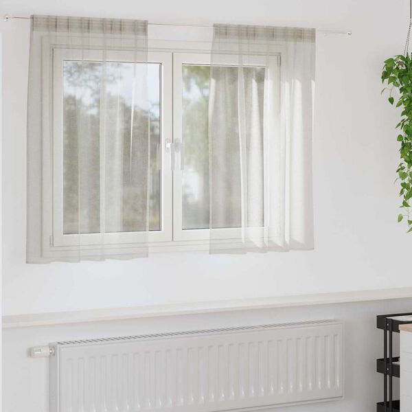 vidaXL &Kappa;&omicron;&upsilon;&rho;&tau;ί&nu;&alpha; &beta;&upsilon;&sigma;&sigma;&iota;&nu;ί 2 pcs &Kappa;&rho;&epsilon;&mu; 140 x 140 cm &Pi;&omicron;&lambda;&upsilon;&epsilon;&sigma;&tau;έ&rho;&alpha;&sigmaf;