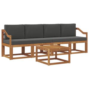 vidaXL &Sigma;&epsilon;&iota;&rho;ά &Kappa;&alpha;&nu;&alpha;&pi;έ &Epsilon;&xi;&omega;&tau;&epsilon;&rho;&iota;&kappa;&omicron;ύ &mu;&epsilon; &mu;&alpha;&xi;&iota;&lambda;ά&rho;&iota; 5 pcs &Phi;&upsilon;&sigma;&iota;&kappa;ό &kappa;&alpha;&iota; &Alpha;&nu;&theta;&rho;&alpha;&kappa;ί