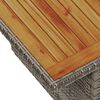 vidaXL Σετ Καναπέ Κήπου με αποθήκευση 6 pcs Γκρι Πολυ ράταν