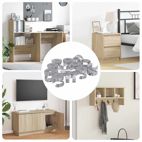 vidaXL &Kappa;&alpha;&mu;&pi;&alpha;&nu;&omicron;ύ&chi;&epsilon;&sigmaf; &beta;ί&delta;&epsilon;&sigmaf; 12 pcs &Alpha;&sigma;&eta;&mu;ί 12 x 10 mm &Mu;έ&tau;&alpha;&lambda;&lambda;&omicron;