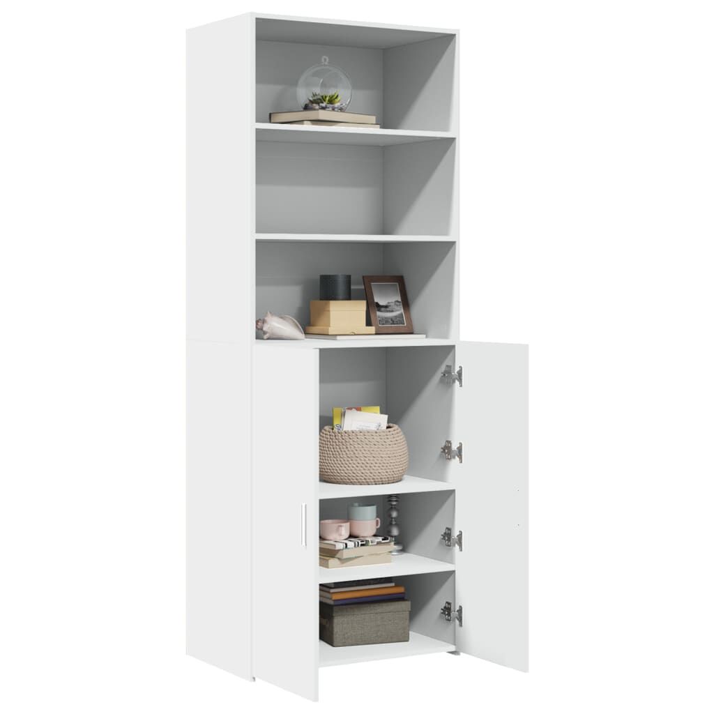 vidaXL Ντουλάπι Λευκό 70x42,5x185 εκ. Επεξεργασμένο Ξύλο